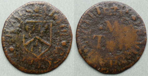 Leadenhall Street, T M (B) AT THE GROCERS ARMES farthing